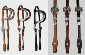 ALS 2 Ears Show Bridle Silver