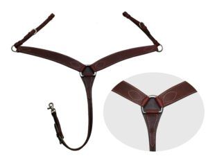 EE Tack Breast Collar Harness Latigo Stitched