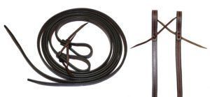 EE Tack Fully Stitched Latigo Reins 5/8"