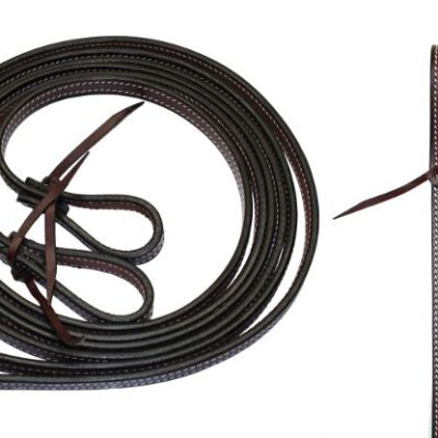 EE Tack Fully Stitched Latigo Reins 5/8"