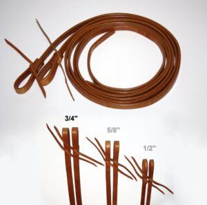 EE Tack Herman Oak Harness Leather Reins  3/4"   ( 19 mm)  Wide  ca 8 ft   (  240cm ) Long