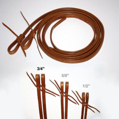 EE Tack Herman Oak Harness Leather Reins  3/4"   ( 19 mm)  Wide  ca 8 ft   (  240cm ) Long