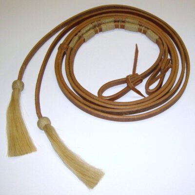 EE Tack Rawhide and Tassel Harness Reins