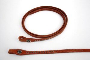 EE Tack Rowel Concho Reins 5/8"