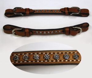 EE Tack Rowel Concho Chin Strap
