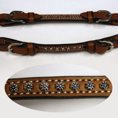 EE Tack Rowel Concho Chin Strap