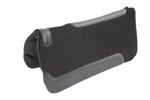 Vilt Neopreen Pad  1" Dik met Leer Afgezet