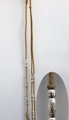 Romal Reins Rawhide Silver Balls oller Pipes