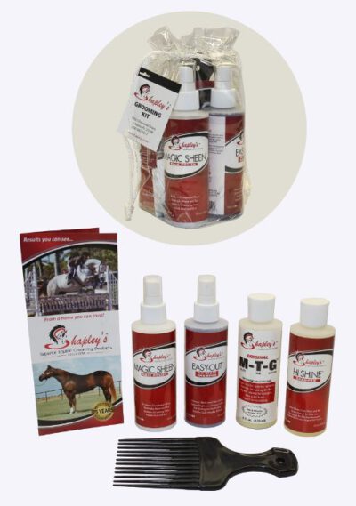 Shapley 's Grooming Kit - 4 bottles incl hairbrush