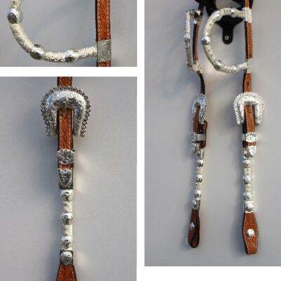 Show Bridle 2 Ears Silver