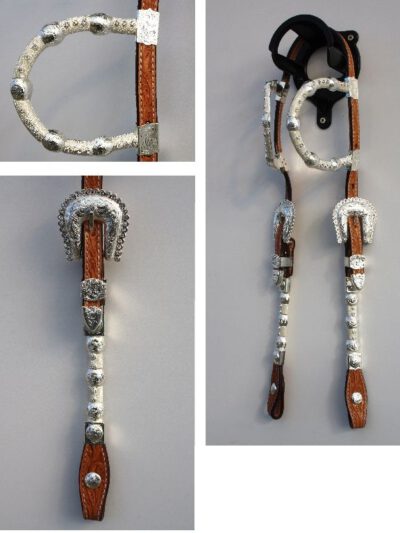 Show Bridle 2 Ears Silver