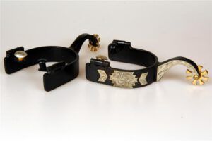 Spurs Black Steel and German Silver Type 4