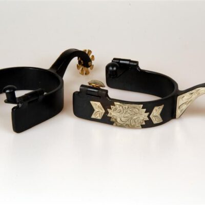 Spurs Black Steel and German Silver Type 4