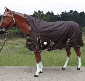TOUGH HORSE rain winter blanket 300gr. filling HALF NECK 1680D