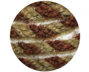 Horse Hair Mecate Two Tone  22ft x 5/8" (16mm) - Afbeelding 4