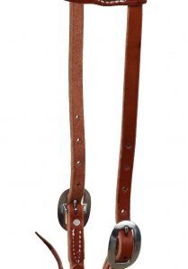 BCL 1 Ear Bridle Harness Leather Stitched Stainless Steel Buckle