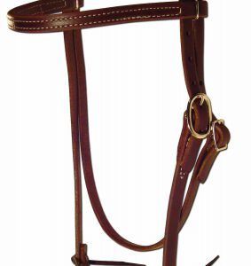 BCL 1 Straight Front Bridle  Oiled Stitched NP Hardware