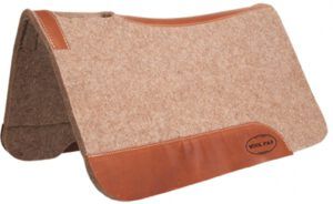 Mustang Contoured Tan Wool Pad