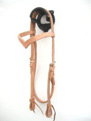 Trainings Bridle V Front Herman Oak Leather 