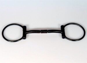 Billy Allen D Ring Snaffle Bit Black Steel