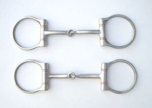 HYX Stainless Steel Brushed D-Ring Snaffle  5" - Afbeelding 2