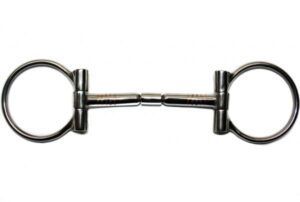 KS Stainless Steel Billy Allen D Ring Snaffle  SS Roller 5'' or 5,5" - Afbeelding 4