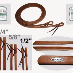 "California Pro Elite Series" (ex. CHAMPION)- Premium Harness Zügel - dicke Enden - 8 ft. (240cm) lang - 1/2'' (13mm)