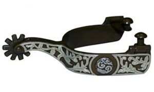 FG Spur Antique with Floral Concho Overlay